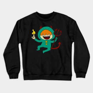 Halloween pictures on t-shirt for kids devil Crewneck Sweatshirt